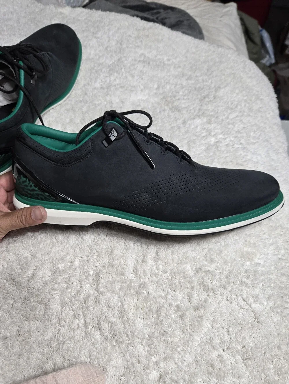 Nike Air Jordan ADG 4 x Eastside Golf Shoes Green Black FJ0850-001 Men's Sz 13